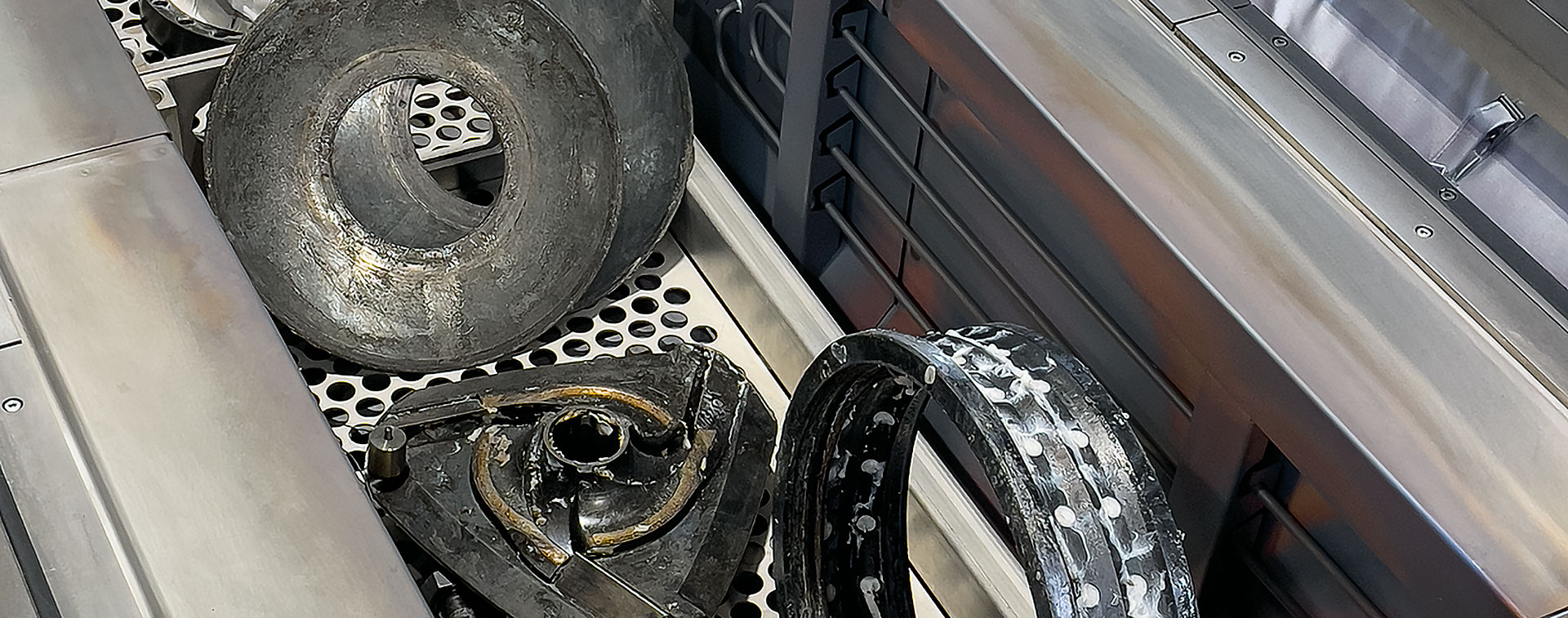VACUCLEAN 354: Prozesskammer mit Reinigungsgut