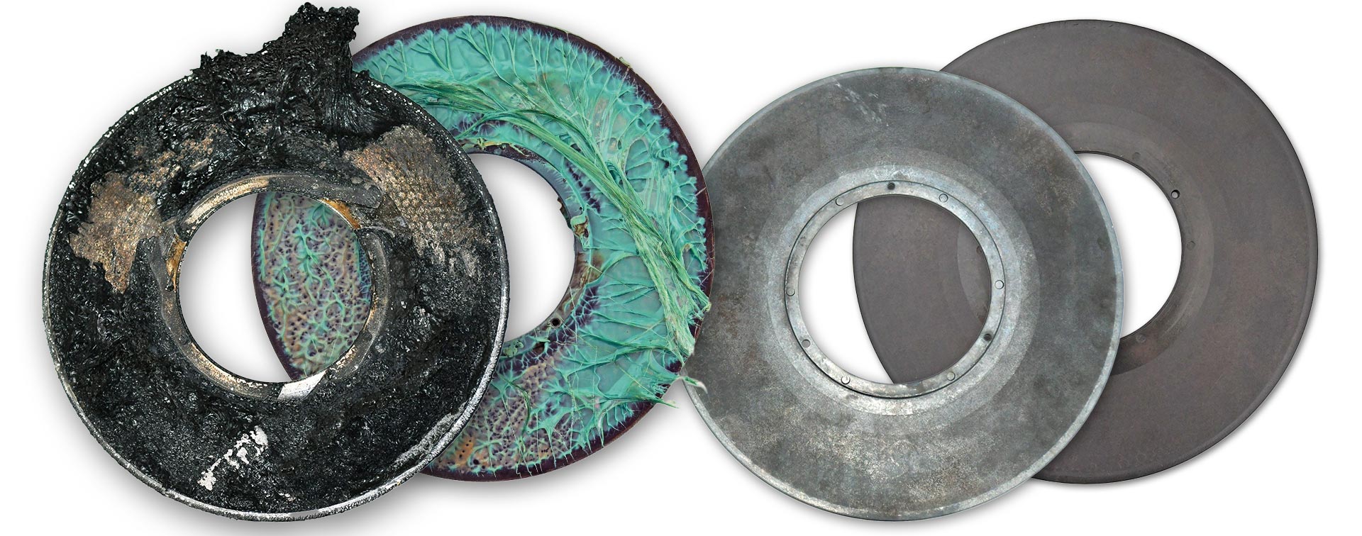 Laser filters before and after thermal cleaning
