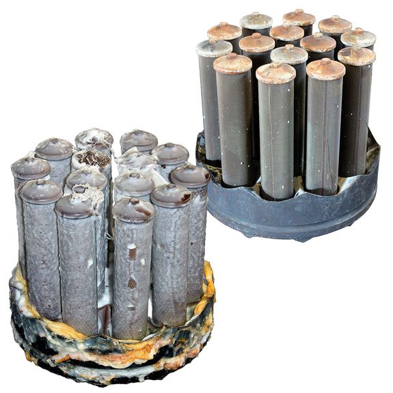 Filterbündel, Kerzenfilter candle-filters_before-after