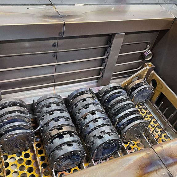 Spinndüsen in einem VACUCLEAN-System Spinndüsen in einem VACUCLEAN-System